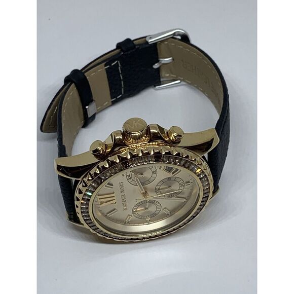 Michael Kors MK5874 Women's Leather Analog Dial Quartz Genuine Watch Watch BP613 - Picture 7 of 11